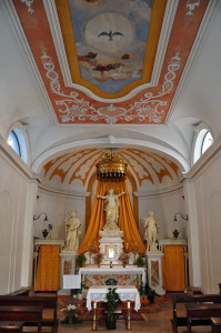 Notranjost cerkve sv. Roka